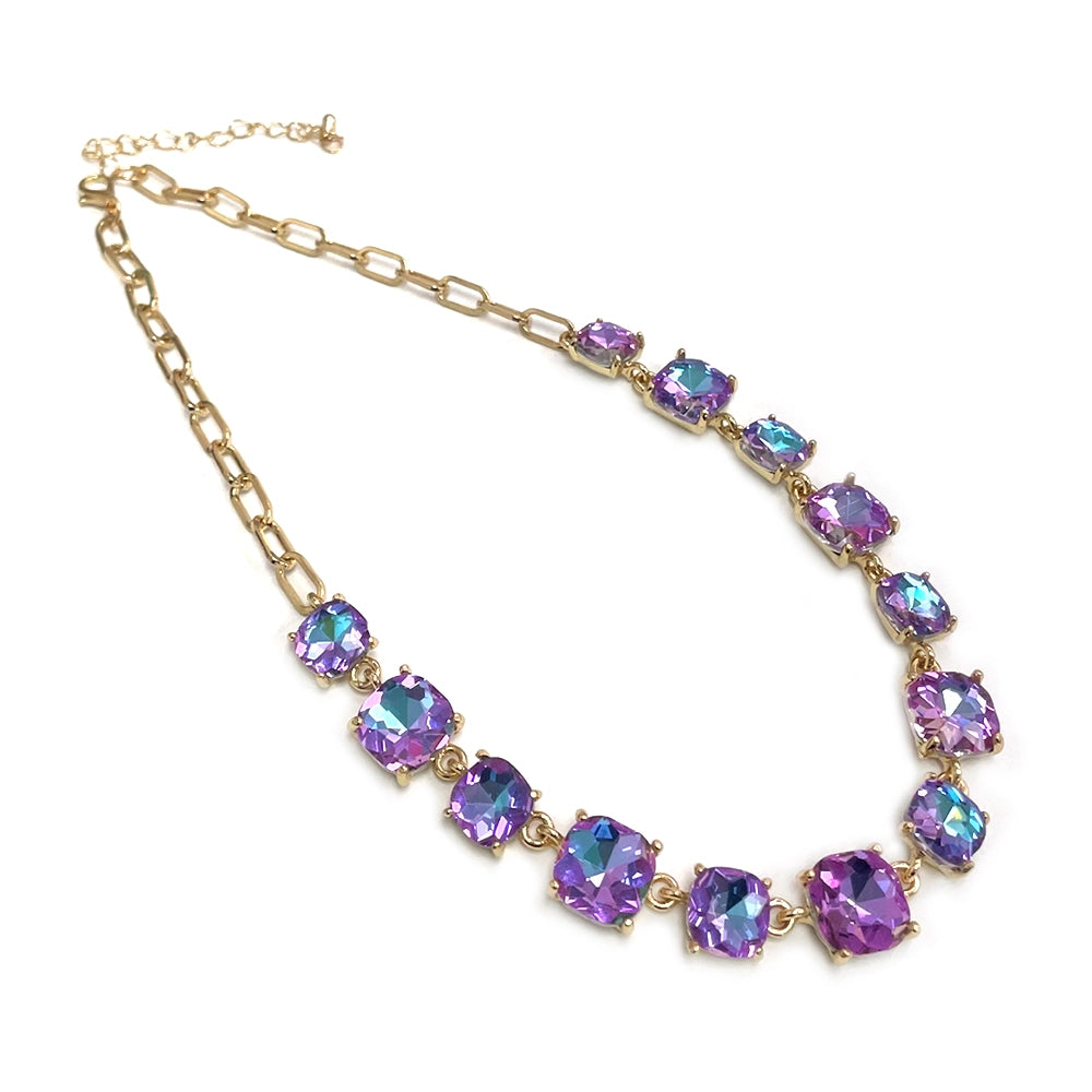 Amethyst Glow Crystal Necklace