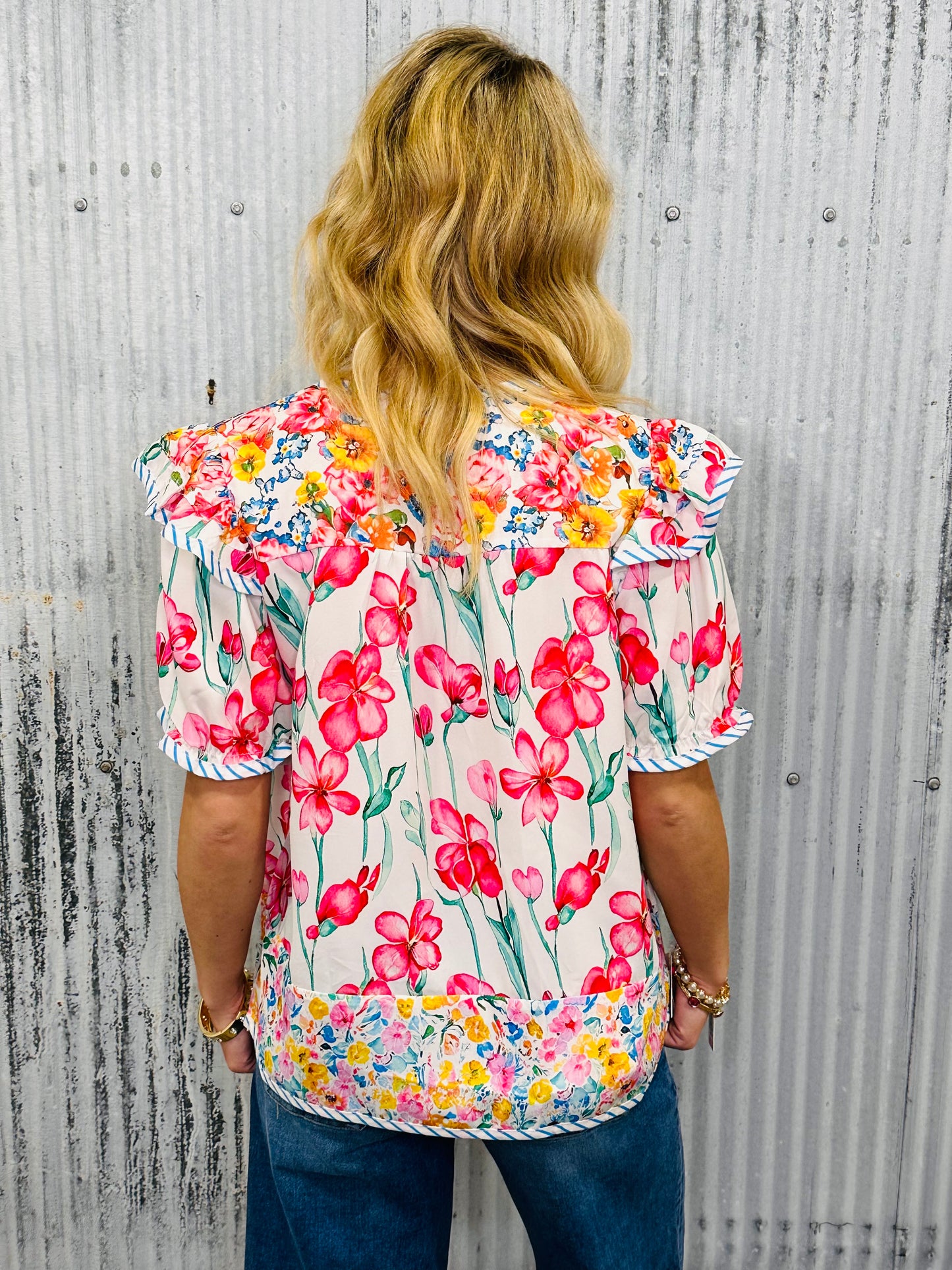 Garden Parade Floral Blouse