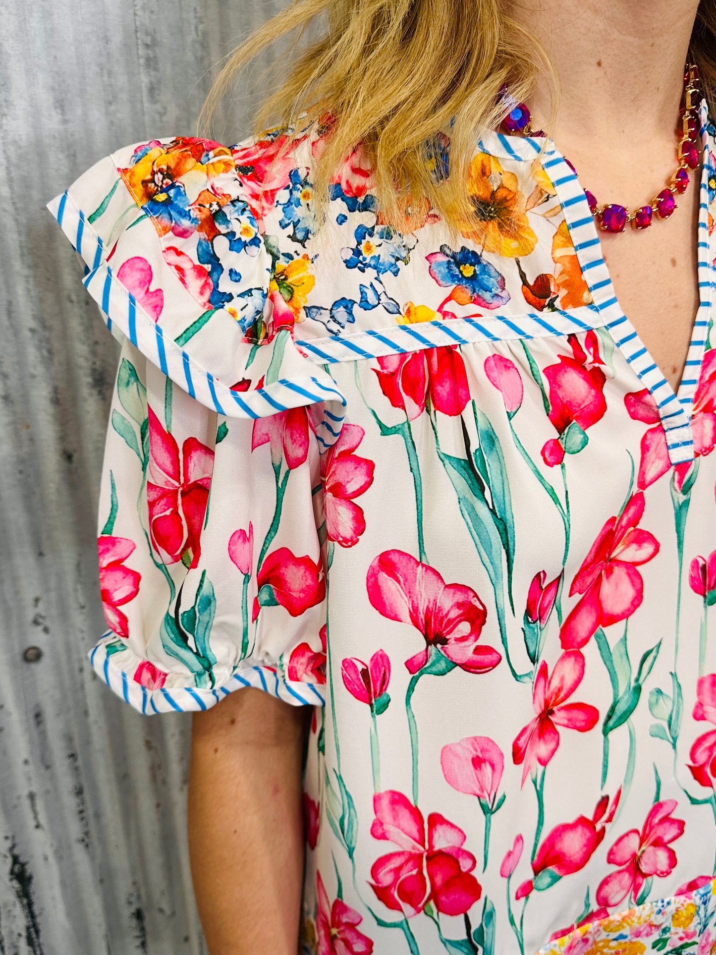 Garden Parade Floral Blouse