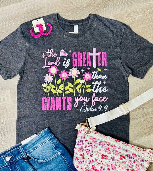 The Lord is Greater Than The Giants Graphic Tee