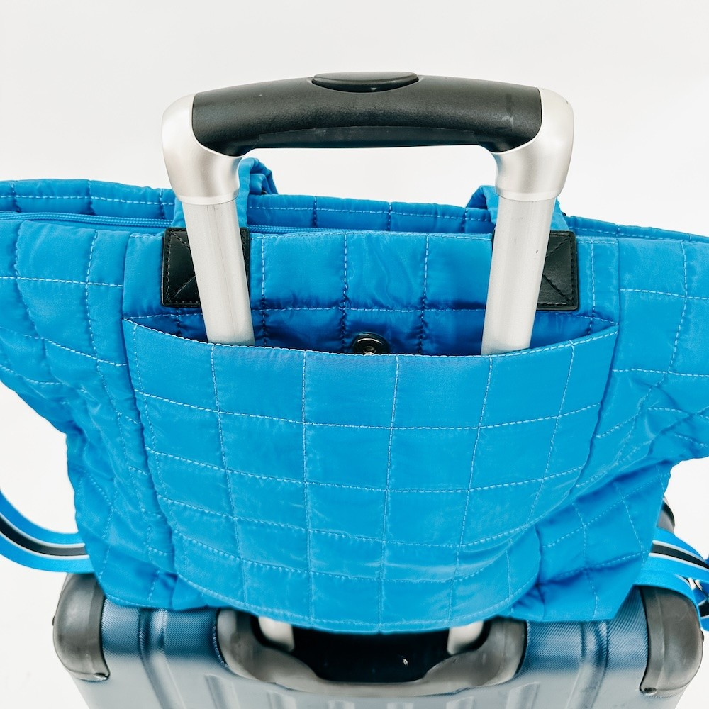 Day Dreamer Quilted Tote Bag-Blue