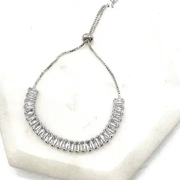 Silver CZ Tennis Bracelet