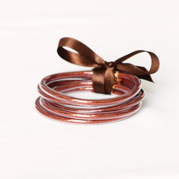 Glitter Tube Bracelets-Copper