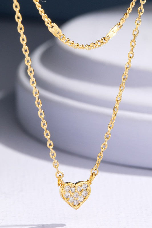 Dainty Heart Pendant Necklace