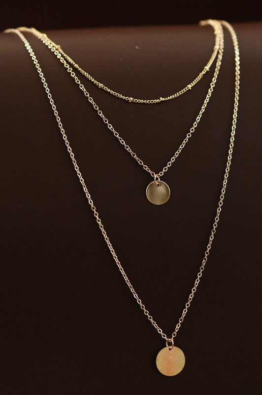 Layered Disc Necklace