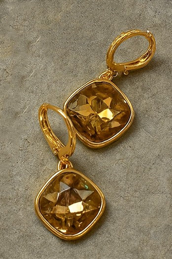Topaz Glow Drop Earrings