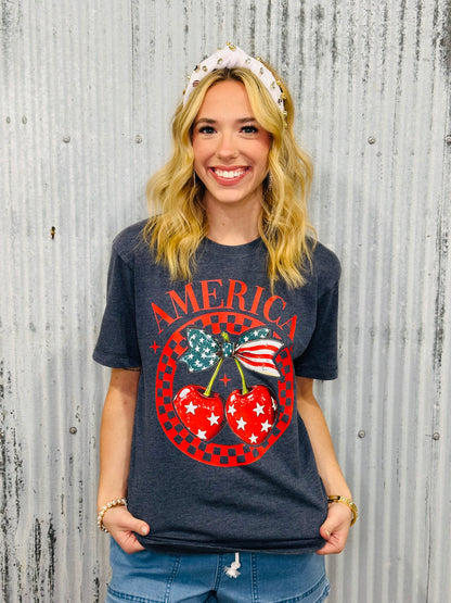Patriotic Cherry "America" Tee
