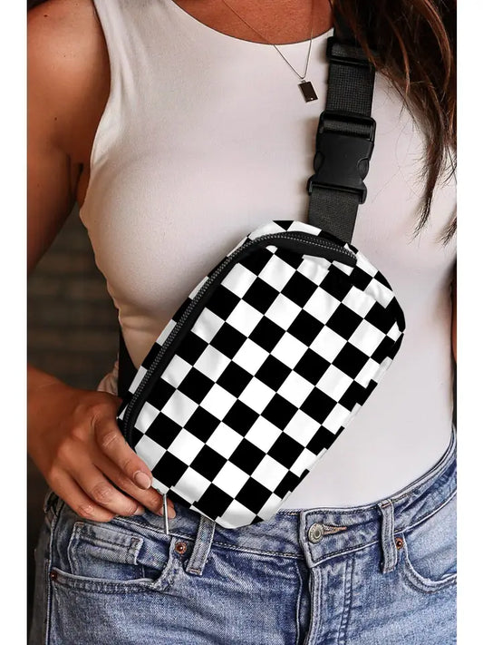 Checkered Belt Bag