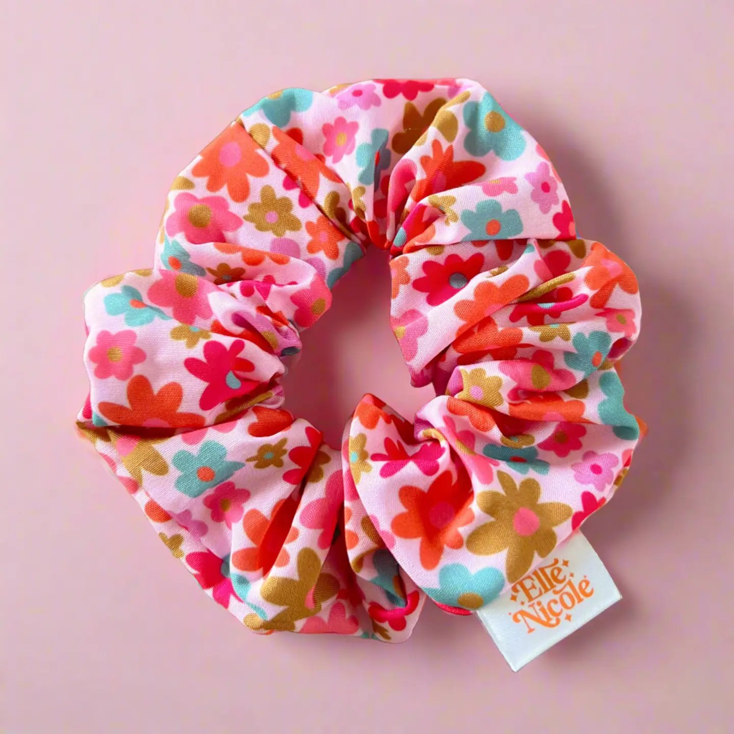 Hair Scrunchie-Retro Floral