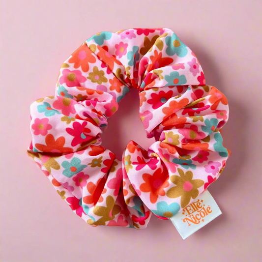 Hair Scrunchie-Retro Floral