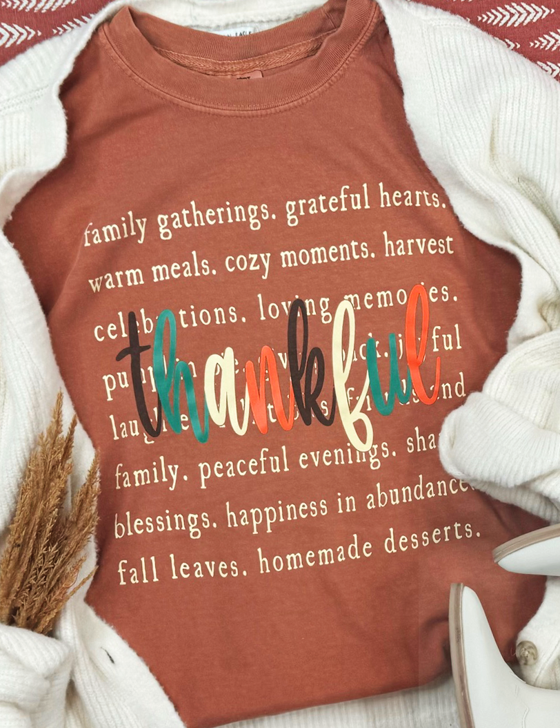 Thankful Words Tee