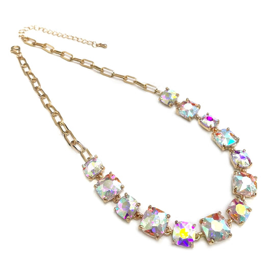 Crystal Glow Chain Necklace