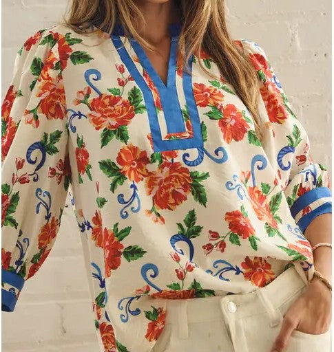 Garden Floral Pullover Top