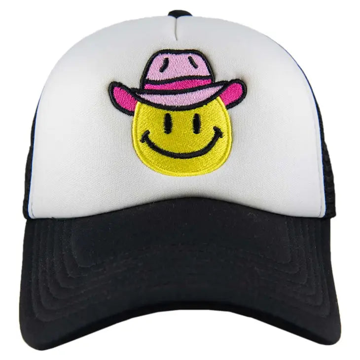 Happy Cowboy Hat- Black