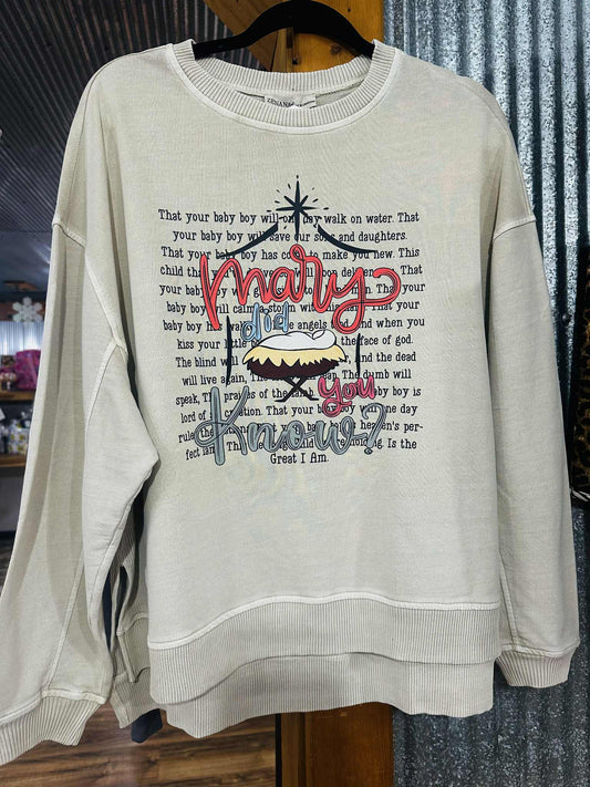 Mary Did You Know Pullover