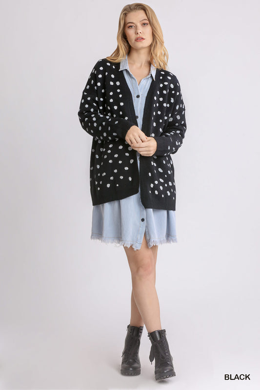 Black Dot Cardigan