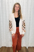 Load image into Gallery viewer, Puff Sleeve Crochet Cardigan
