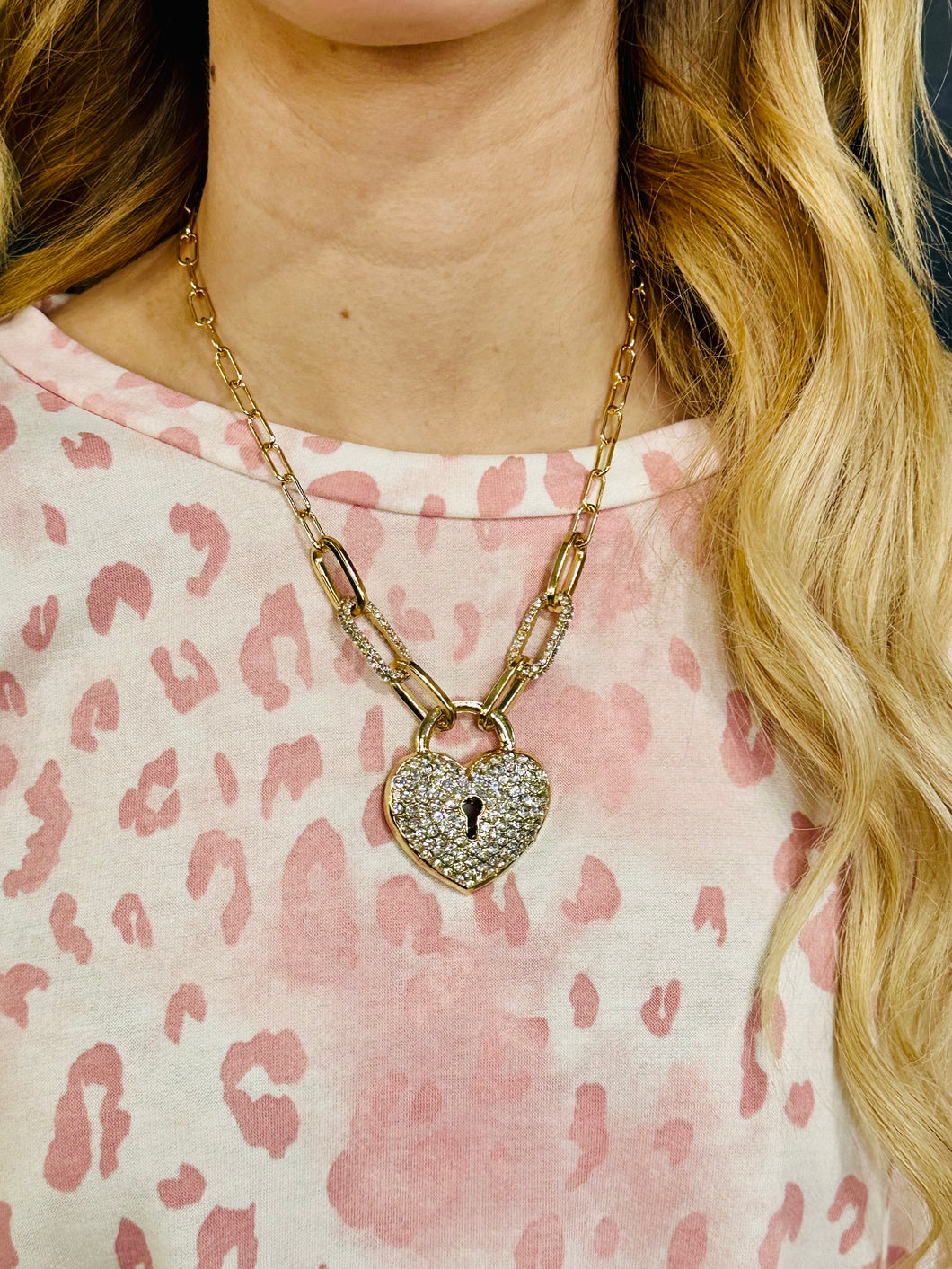 Heart Locket Necklace Set