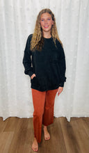 Load image into Gallery viewer, Acid Washed Frayed Hem Pants- Rust
