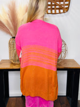 Load image into Gallery viewer, Pom Pom Colorblock Cardigan
