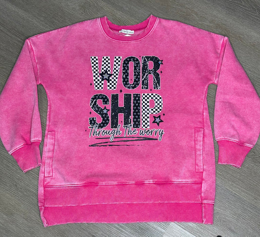 Worship Through the Worry Sweatshirt