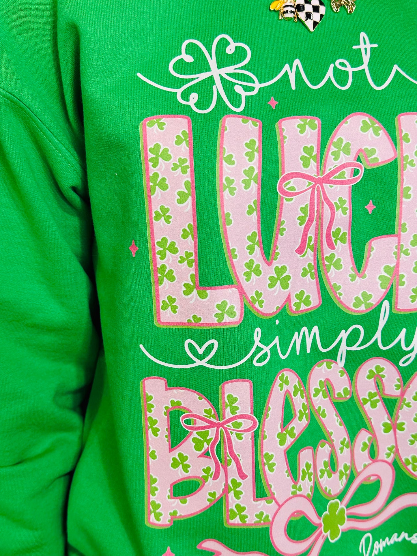 Not Lucky-Simply Blessed Sweatshirt