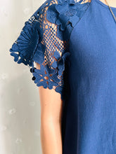 Load image into Gallery viewer, 3D Floral Lace Sleeve Top
