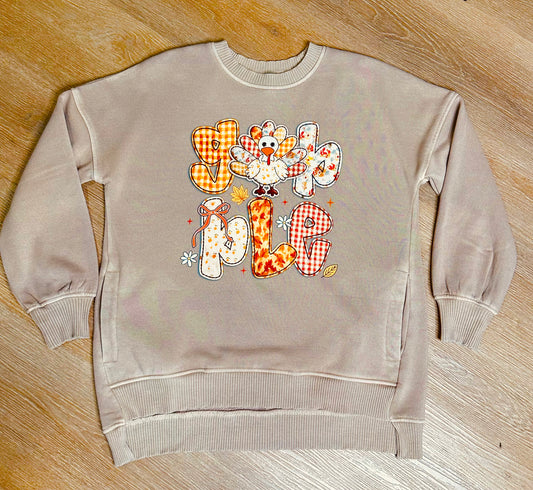 Gobble Patchwork Sweatshirt