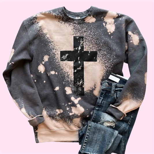 Bleached Cross Sweatshirt