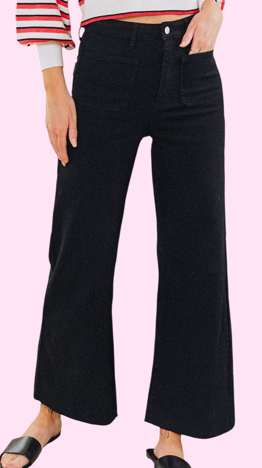 Classic Black Wide Leg Pants