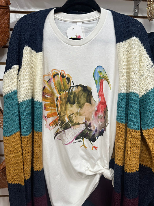 Watercolor Turkey Tee