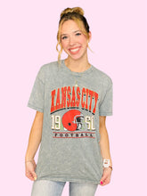 Load image into Gallery viewer, Kansas City Football Acid Washed Tee
