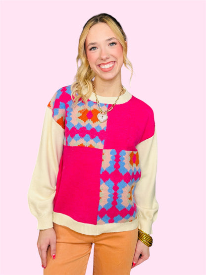 Groovy Granny Square Sweater