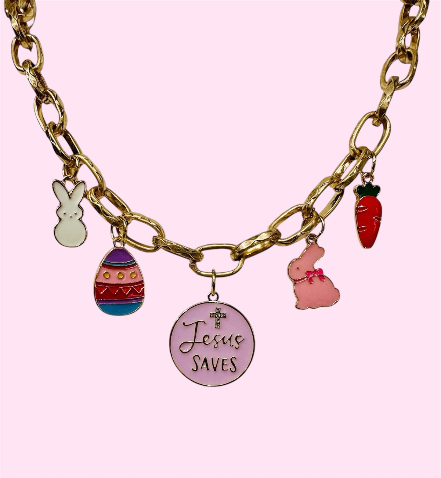 Chunky Easter Charm Necklace