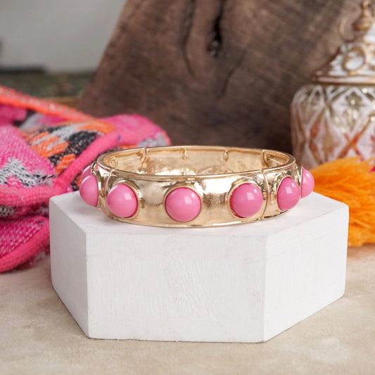 Statement Bangle- Hot Pink