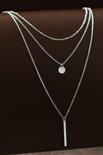 Load image into Gallery viewer, Bar Pendant Triple Layered Necklace
