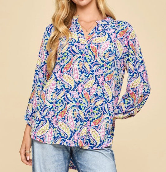 Dear Scarlett E006-Blue Paisley