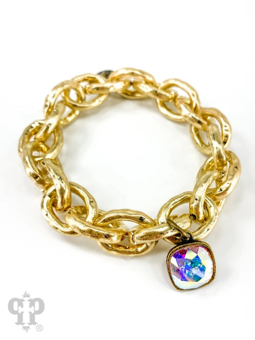 Gold Chain Link Bracelet