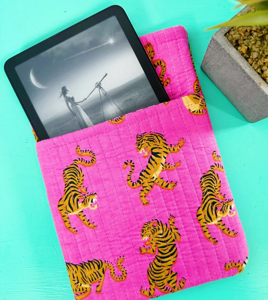 Book Sleeve Cover-Pink Tiger