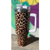 40 oz Tumbler-Leopard