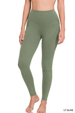 Load image into Gallery viewer, Buttery Soft Microfiber Full Length Leggings-Lt. Olive
