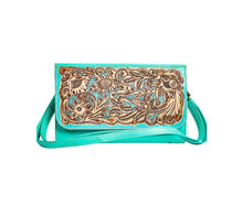Load image into Gallery viewer, Myra-Twila Hand-tooled Small Shoulder Bag
