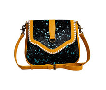 Load image into Gallery viewer, Myra-Skyviews Leather &amp; Hairon Bag in Yellow
