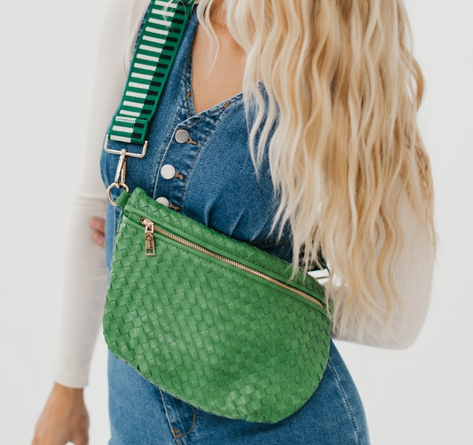 Westlyn Woven Bum Bag-Emerald